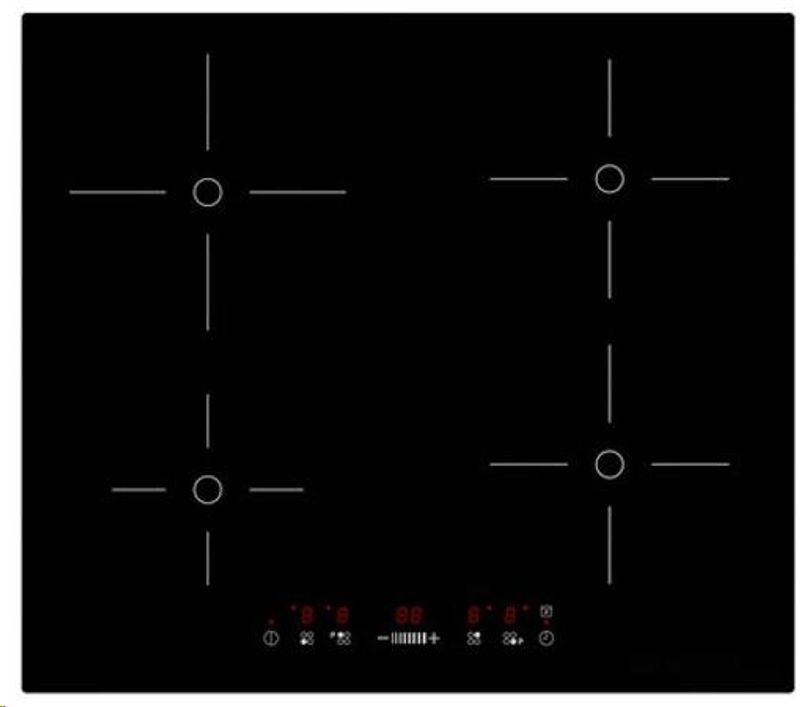 C00326141 KOMPLETT GLASSKERAMISK KOKETOPP/TOPPLATE