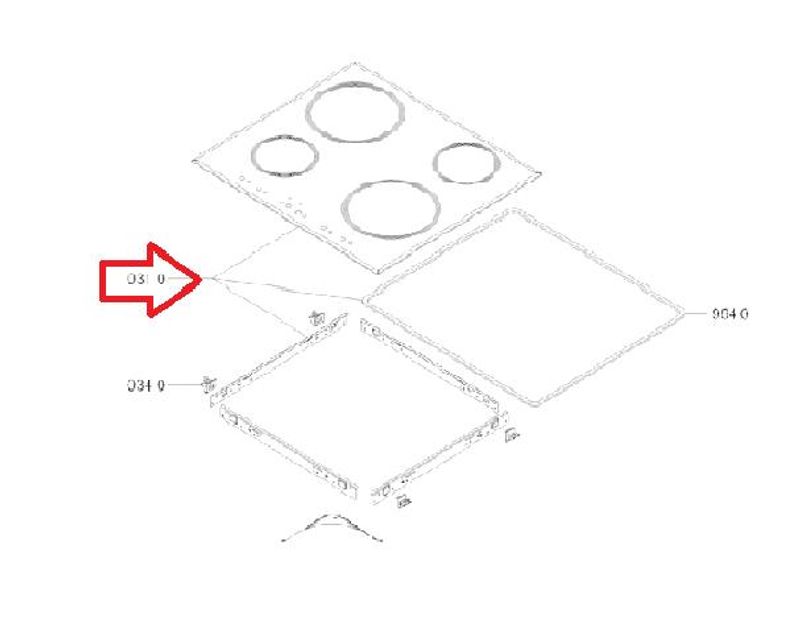 C00397117 Hob assembly