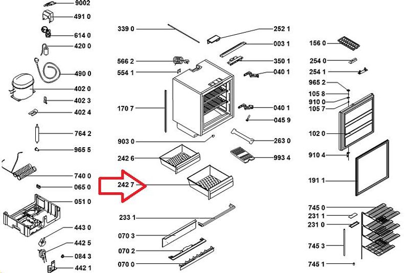 Drawer transparent