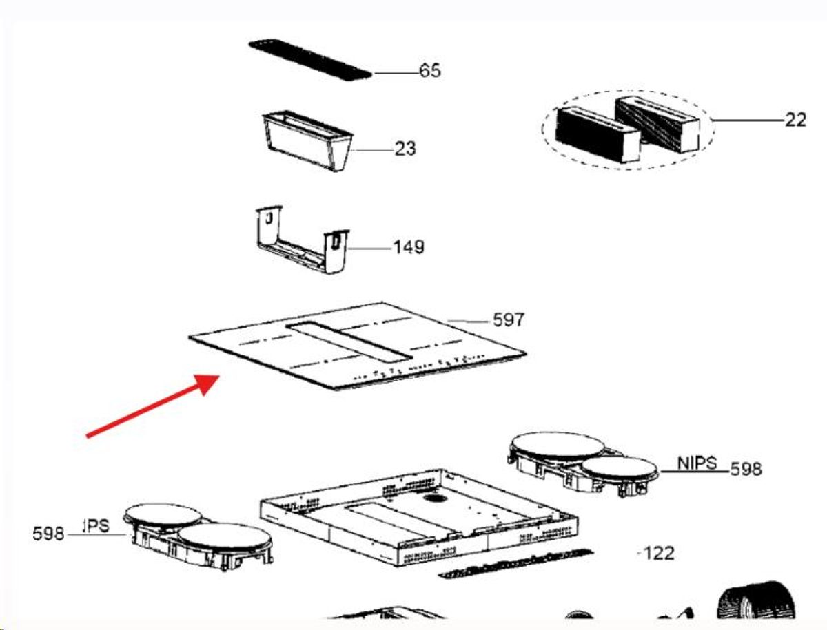 Glasskeramisk topp Tacknan 60cm