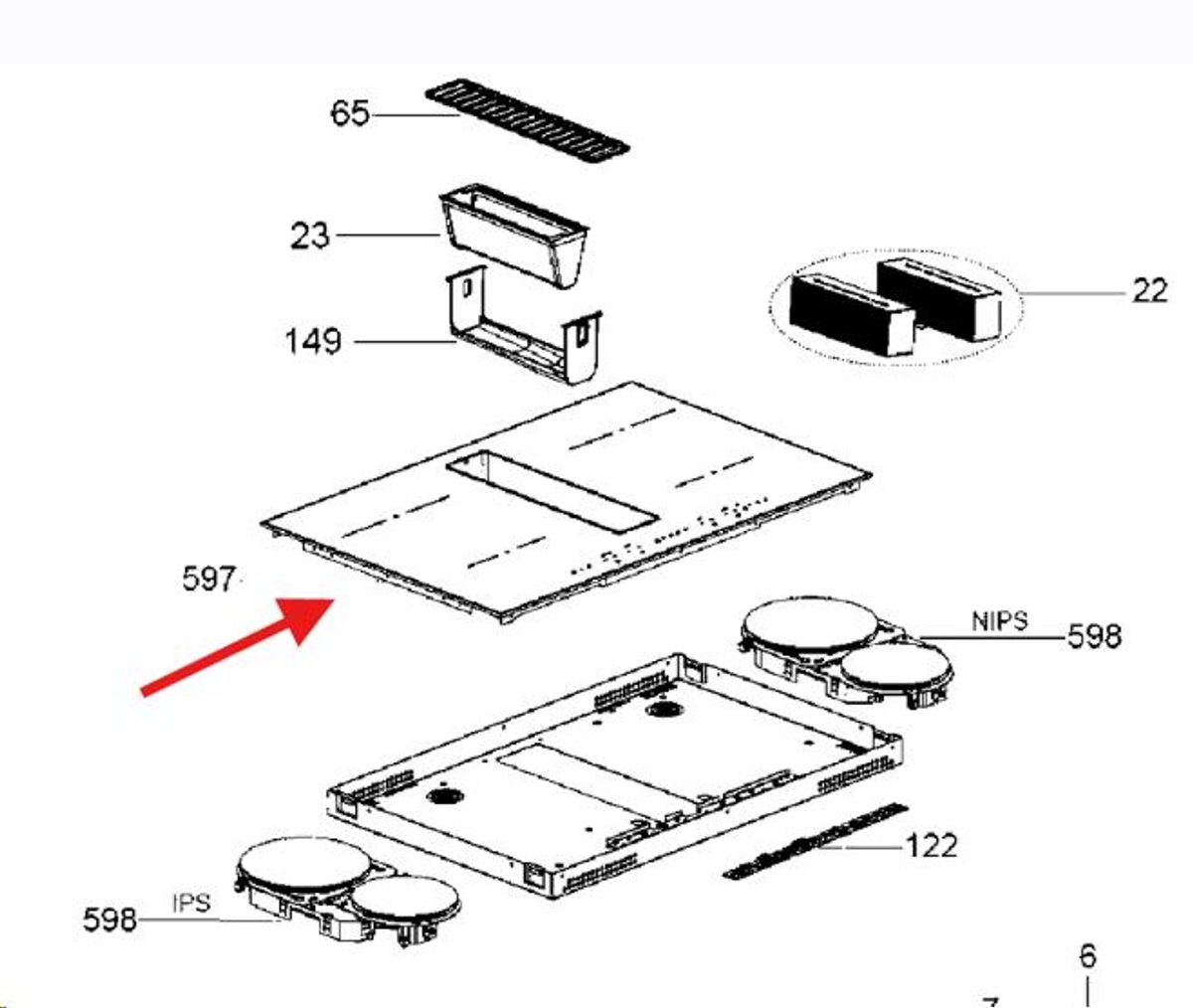Glasskeramisk topp Tacknan 80cm