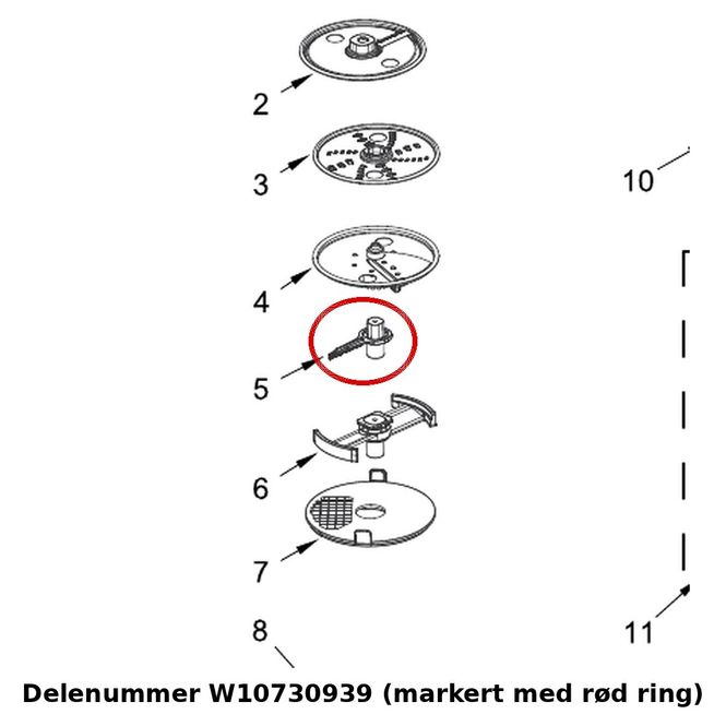 Hovedbilde KitchenAid W10730939 – Adapter 5KSM2FPA
