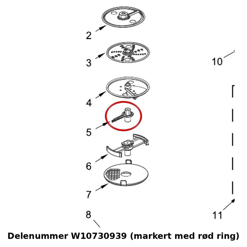 KitchenAid W10730939 – Adapter 5KSM2FPA